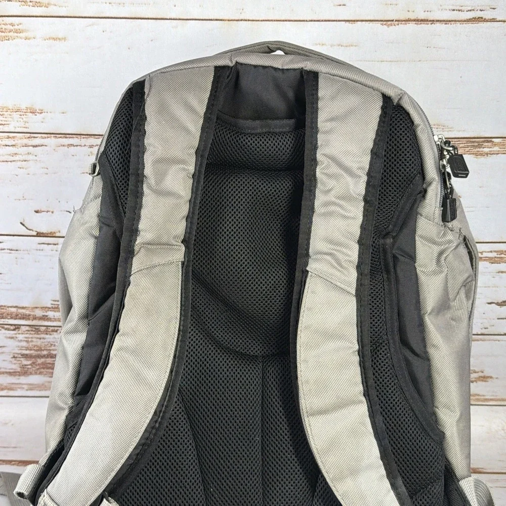 eBags TLS Workstation Travel Laptop Backpack Gray Commuter Bag Carry On Pockets